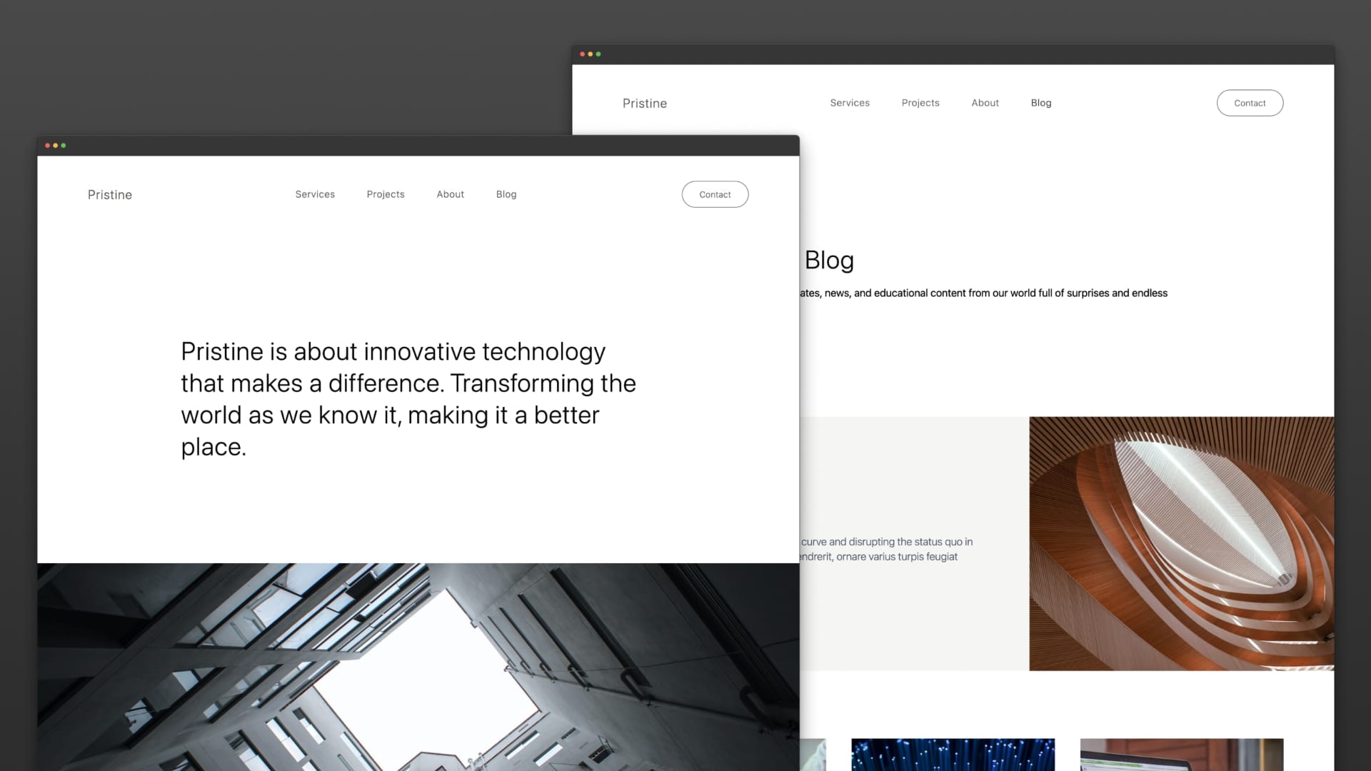 Pristine - Agency Website Template